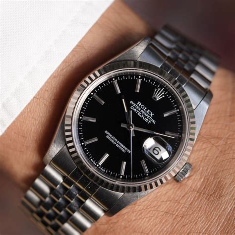 rolex 16234 black dial|rolex datejust 16233 day night.